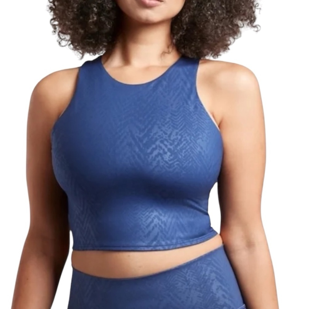 Athleta Conscious Embossed Crop Tank